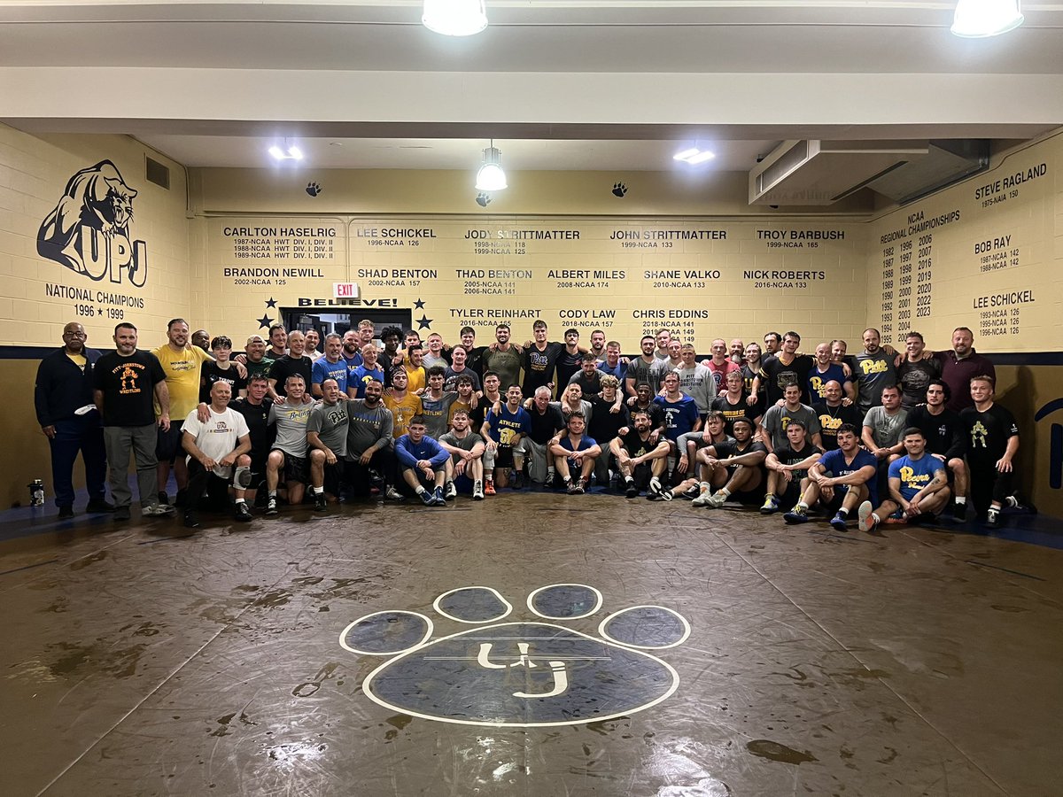 mtncatwrestling's tweet image. Alumni practice for Coach Pecora’s last practice! Coach, thank you for bringing us all together. You created a culture like no other and we promise to keep your legacy alive. UPJ Wrestling is special and we are Brothers For Life!!!

#upjwrestling #brothersforlife