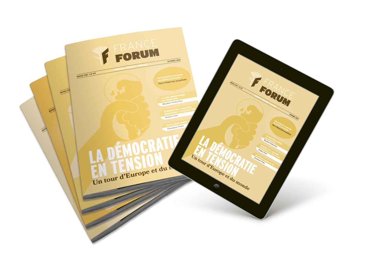 🗣️[PARUTION]📚"La démocratie en tension : un tour d’Europe et du monde" : pour sa rentrée #FranceForum propose un état des lieux de la #démocratie dans le monde et quelques pistes pour la repenser et la redynamiser 🗺️➡️franceforum.eu #FF417 1/3
