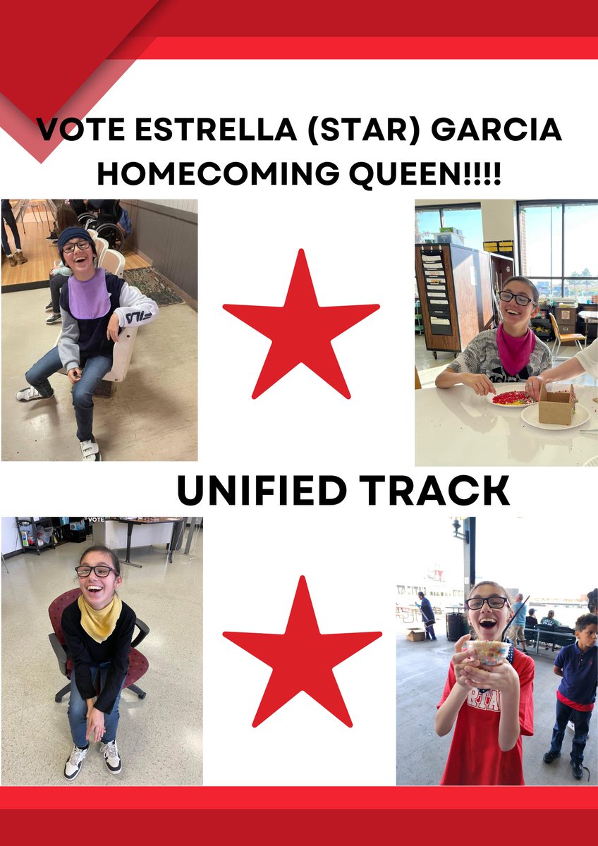 Our very own Star Garcia has been nominated for Homecoming Queen!!!Please consider voting for her. Good Luck Star!