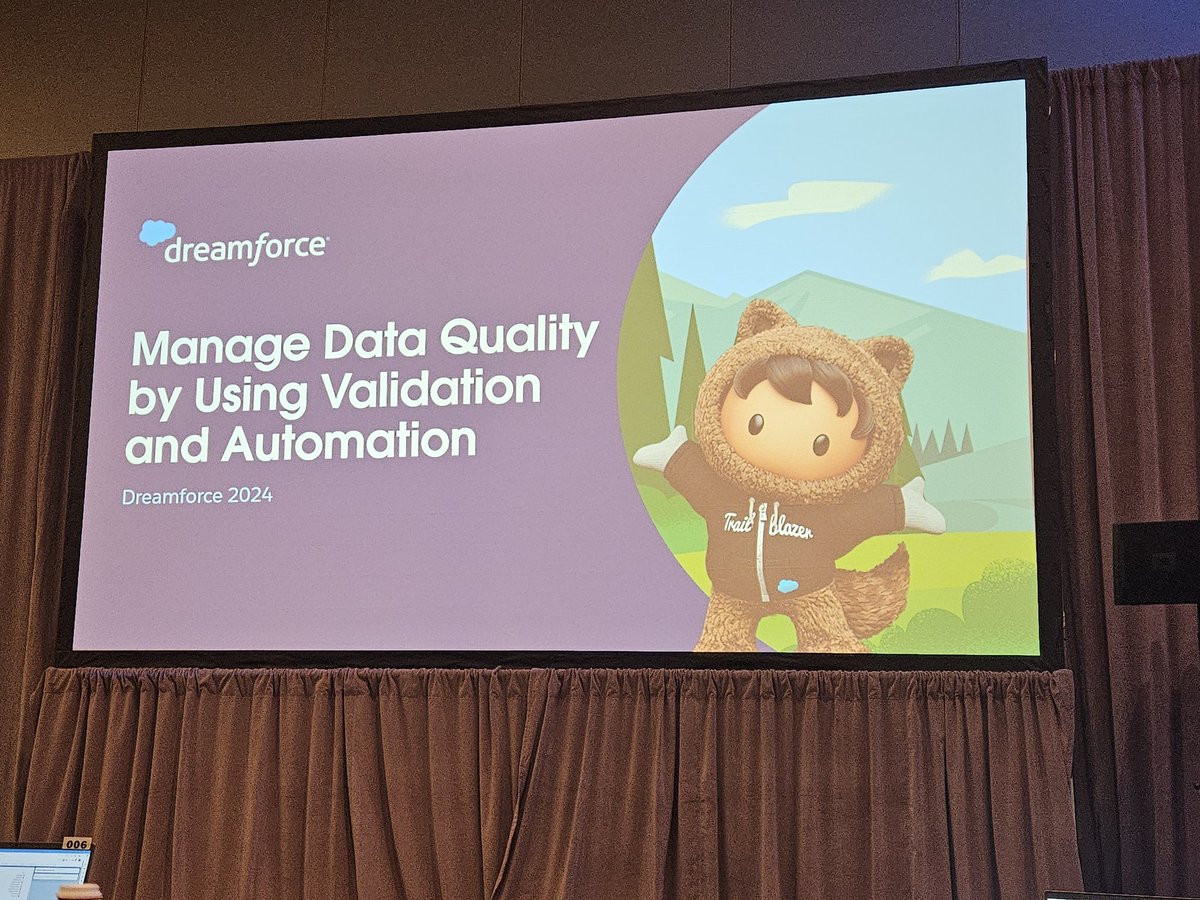 Bright an early hands on training - Manage Data Quality by Using Validation and Automation

#marketingchampions #DREAMFORCE2024 #salesforcemvp