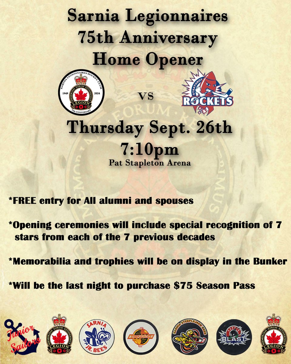 Sarnia Legionnaires tweet media