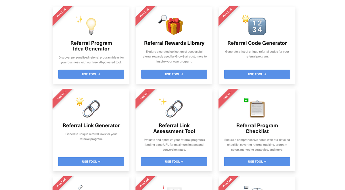 kevinyun's tweet photo. Announcing Free Tools for Referral Marketing!

11 free tools to help you plan and build your customer referral program. 100% free to use.

https://t.co/5cOLOleo1W

Here are the 11 free tools👇 https://t.co/z5swv6Qoix