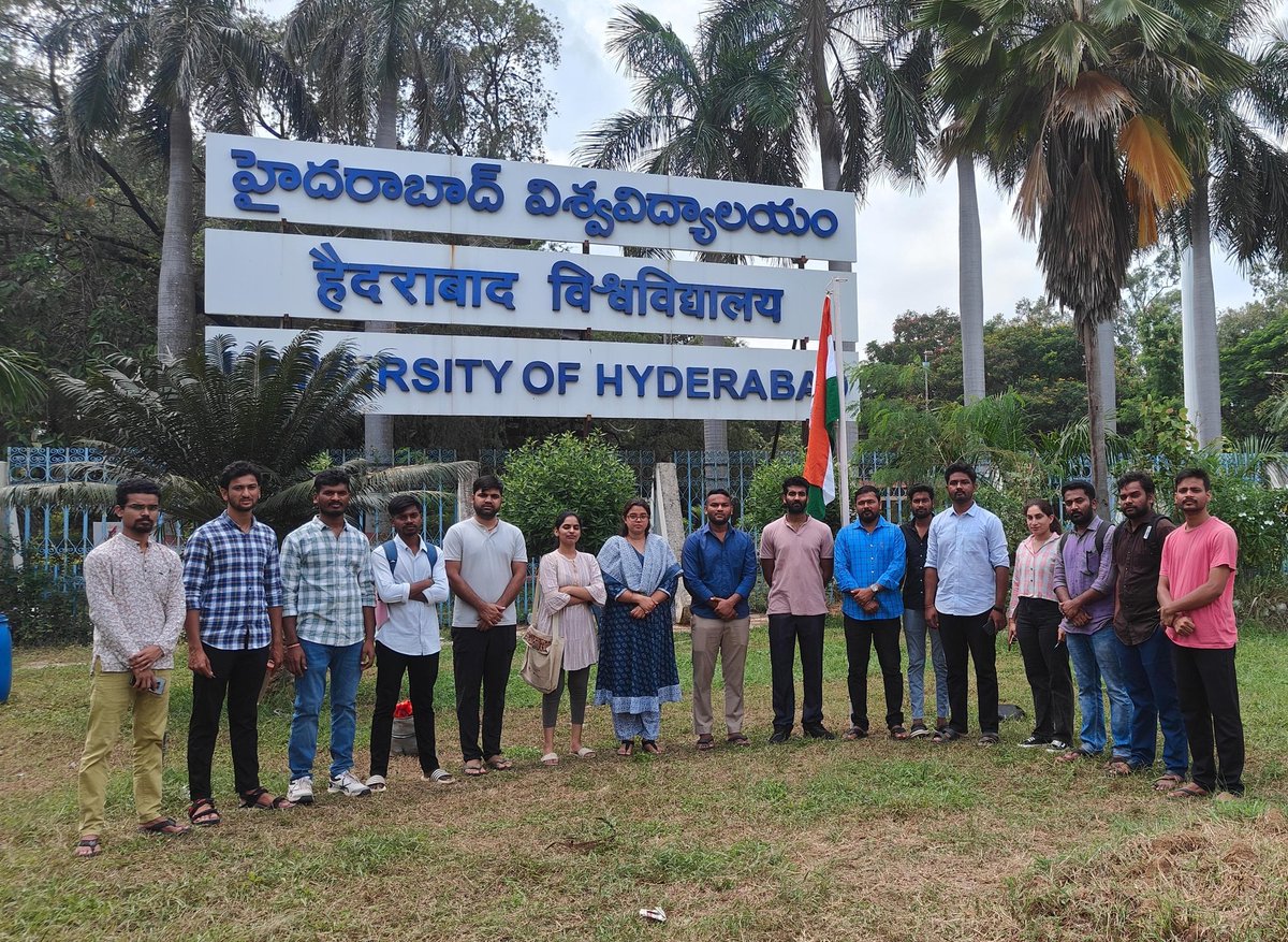 abvphcu's tweet photo. ABVP HCU hoisted the National Flag on Hyderabad Liberation Day, celebrating the region's freedom. The event honored the sacrifices made during the liberation struggle. Jai Hind! #hcu #education #uoh #activism #uohyd #hyderabad #students #telangana #india #bharat https://t.co/J8a2d9kwE6