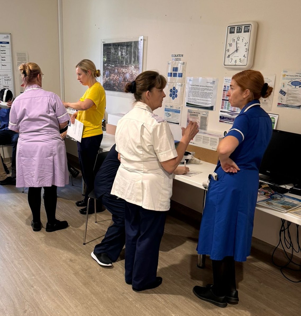 Falls awareness week continues across the NCA. Today we were at Rochdale infirmary, seeing the amazing work on the Pioneer ward for their EPO/Falls project and on CAU the link nurse work was impressive.Thank you to Wolstenholme IMC unit for hosting us for the day <a href="/RochdaleCO_NHS/">Rochdale Care Organisation</a>