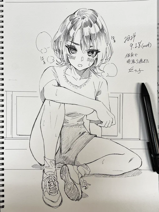 当直ラクガキ②
(デジタルで描き直す時だいぶ修正がいる) 