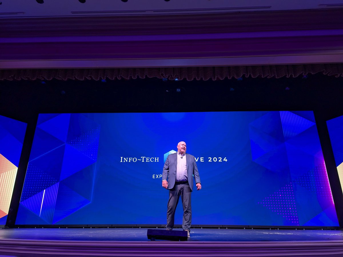 shashib's tweet image. You are in Clarke County tells #InfoTechLive attendees Clarke County CIO Bob Leek