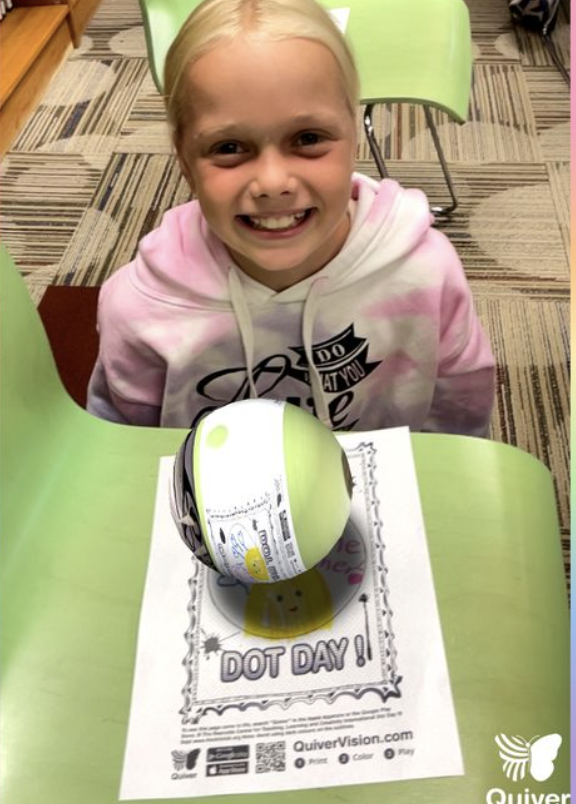Wescott School LMC (@wescottlmc) on Twitter photo Last week we read The Dot & Ish by <a href="/peterhreynolds/">Peter H. Reynolds</a> and today we had some Dot Day and augmented reality fun with the Quiver App! Just like Vashti in The Dot, we needed a growth mindset when learning how to make our dot come alive! #d30learns Last week we read The Dot & Ish by <a href="/peterhreynolds/">Peter H. Reynolds</a> and today we had some Dot Day and augmented reality fun with the Quiver App! Just like Vashti in The Dot, we needed a growth mindset when learning how to make our dot come alive! #d30learns