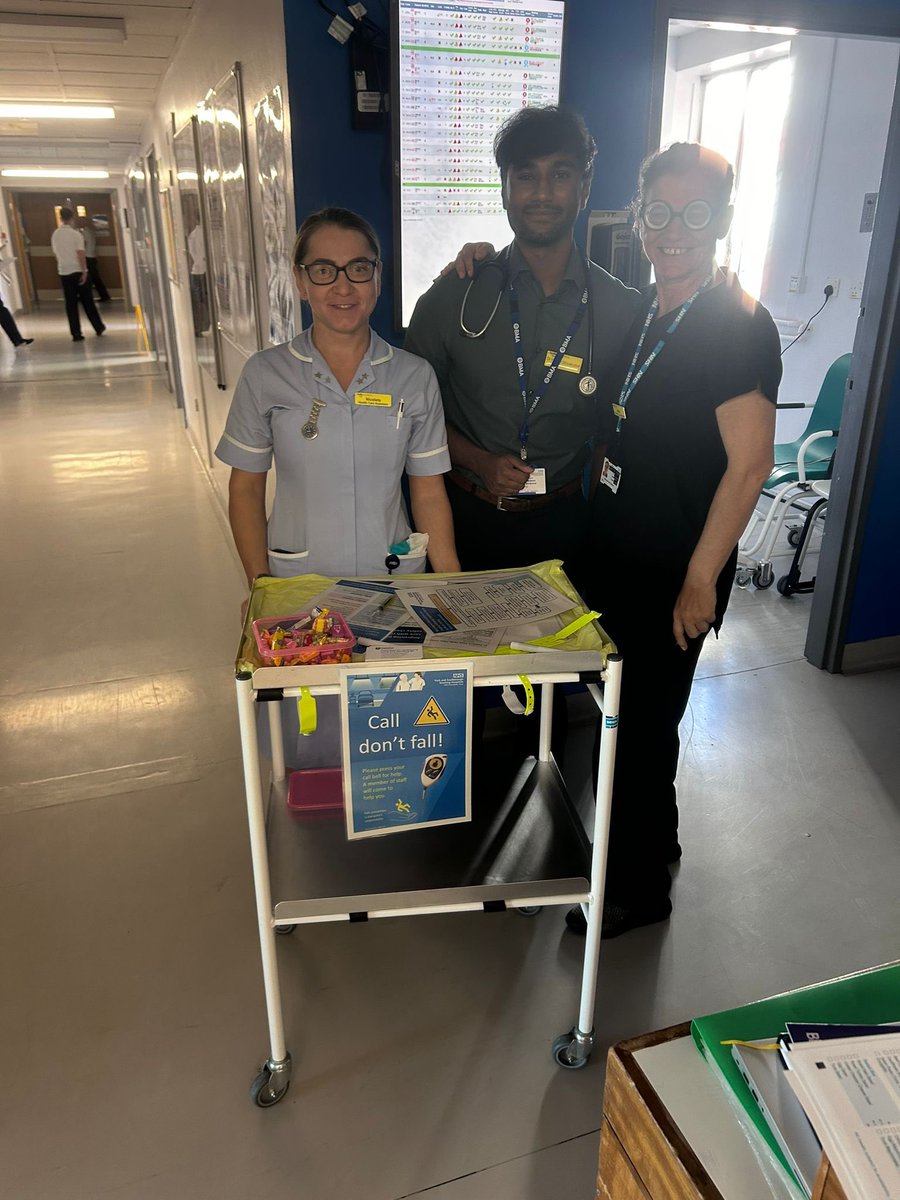 Patient Safety Week and today’s topic was Falls. Trying to see how we can improve our prevention and care to keep our patients safe. Also learning what it feels like to have impaired vision. <a href="/YorkGillyGilly/">Gill East</a>