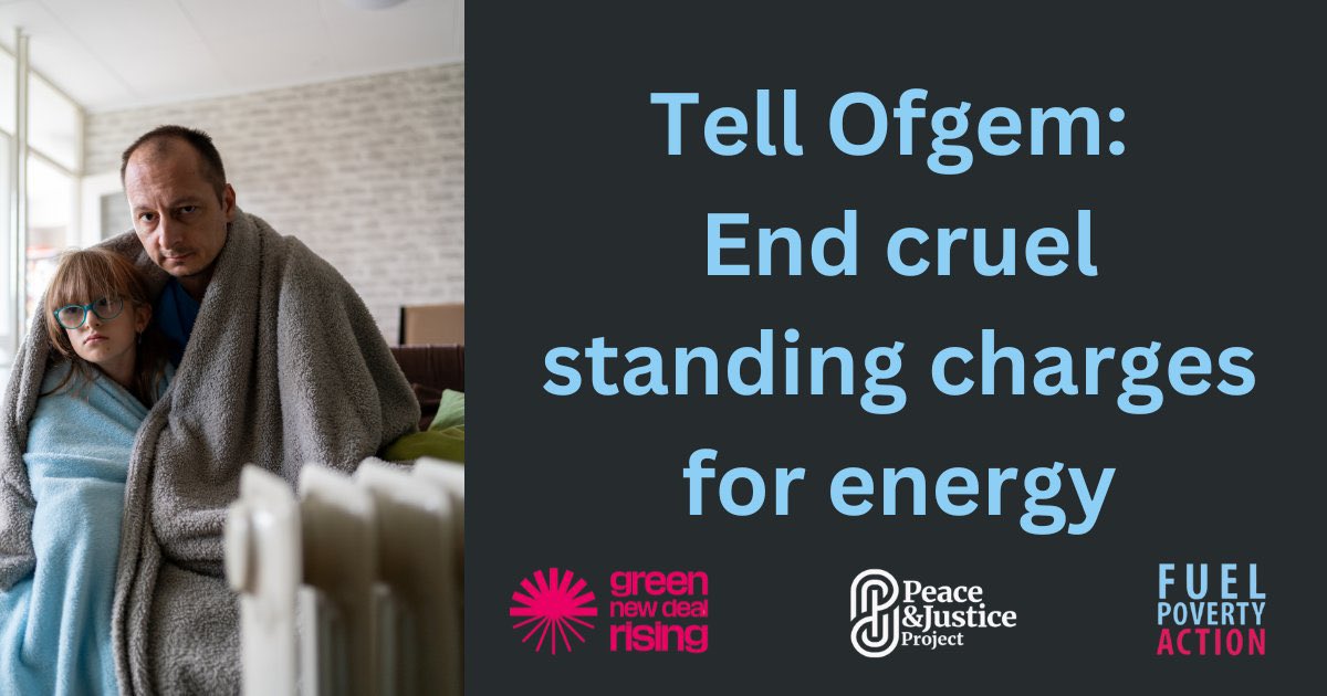 corbyn_project's tweet photo. ❗️Ofgem is seeking your views on energy standing charges.
High standing charges mean millions struggling on low incomes are left without essentials like heat and light.
📝 Write a letter now to tell @ofgem to #EndStandingCharges: https://t.co/PRubMrSTS2 https://t.co/vB2lp1Tuck