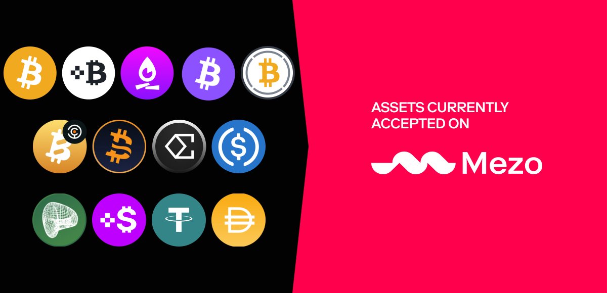 Never too late to start stacking mats 👏

Deposit any of the following BTC assets or stablecoins into Mezo to start building your mats score 🫡