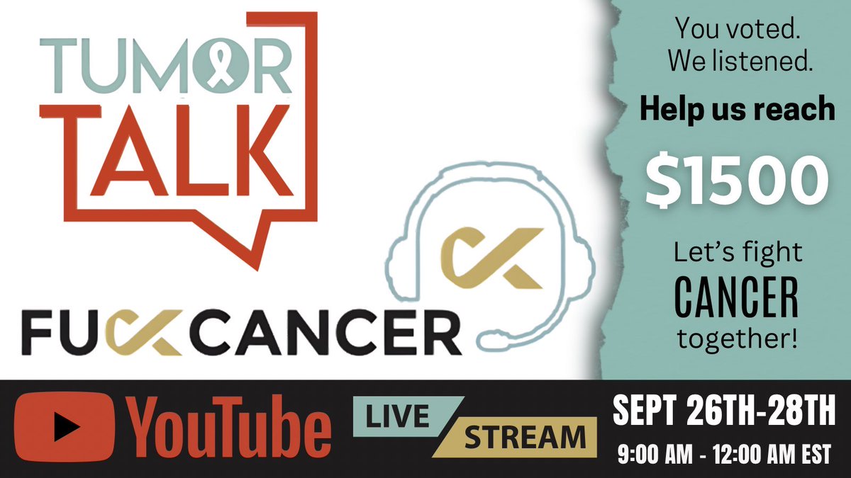 We are super excited to try and raise $1500 for Fuck Cancer this month 🎗️

We will be unlocking milestones, special guests, and events all week as we hit $100, $250, $500, $1000, and $1500 for amazing stuff during our 3 day livestream from!!

Donation Link ⬇️
