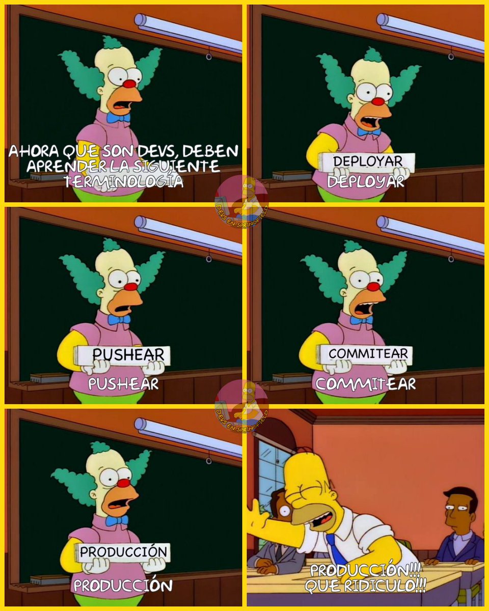 DevsSpringfield's tweet image. Se han dado cuenta como nos inventamos verbos?