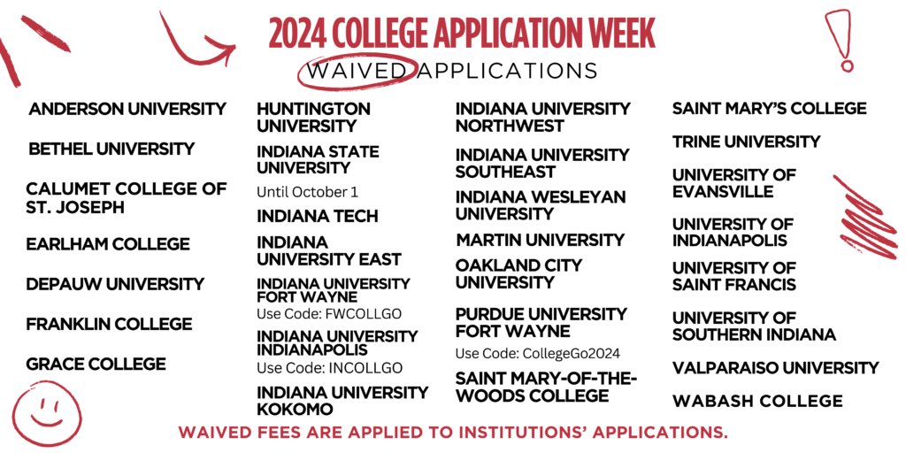 ATTN HIGH SCHOOL SENIORS‼️ Did you know you can apply to several Indiana state colleges for free from Sept. 23-27 during College Application Week? Check it out!

learnmoreindiana.org/college-discov…
