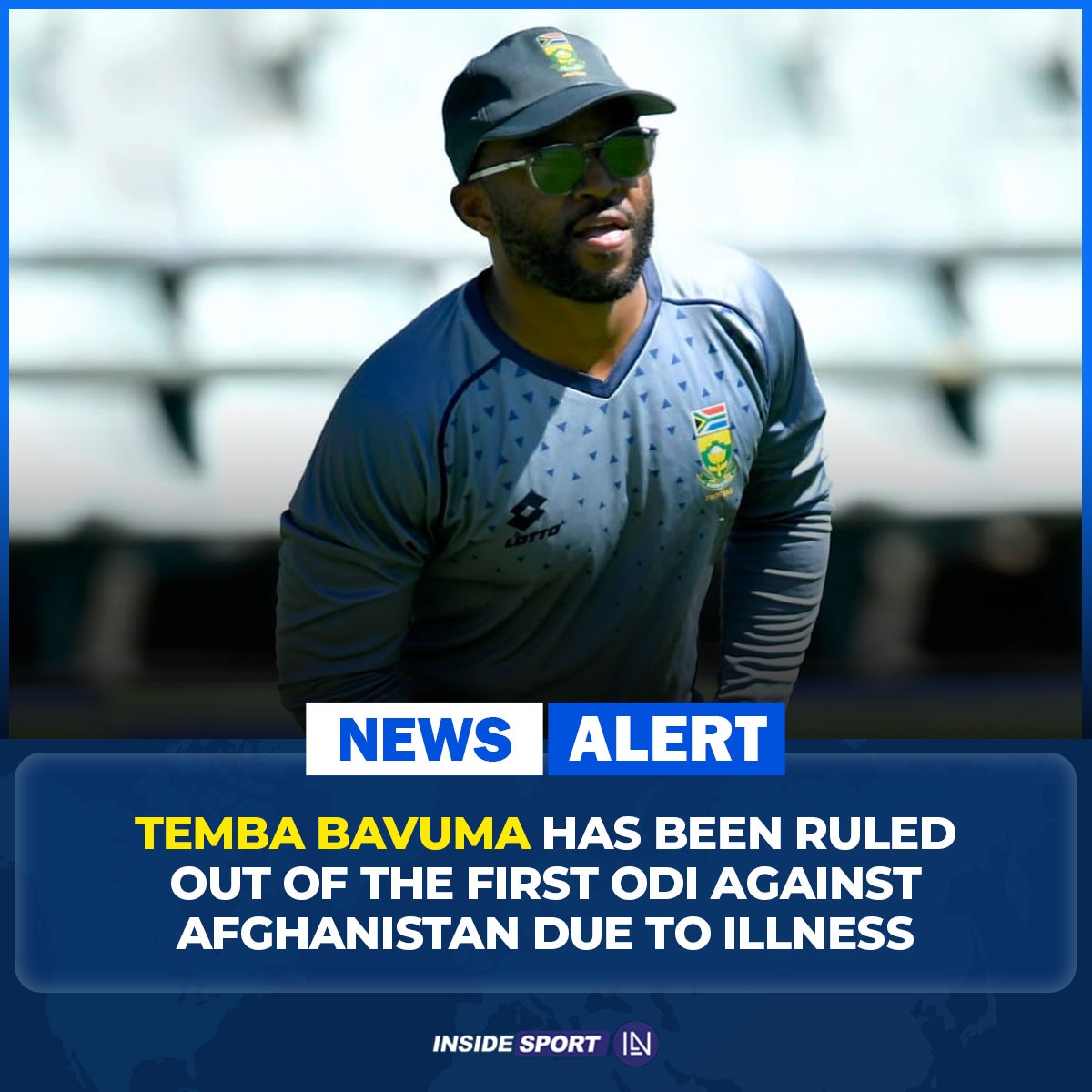 InsideSportIND's tweet photo. Aiden Markram will lead the Proteas in the first ODI against Afghanistan on 18th September, 2024.

#AMarkram #TBavuma #SouthAfricaCricket #AFGvSA #ODIs #Insidesport #CricketTwitter https://t.co/RqeIHqhl9Q