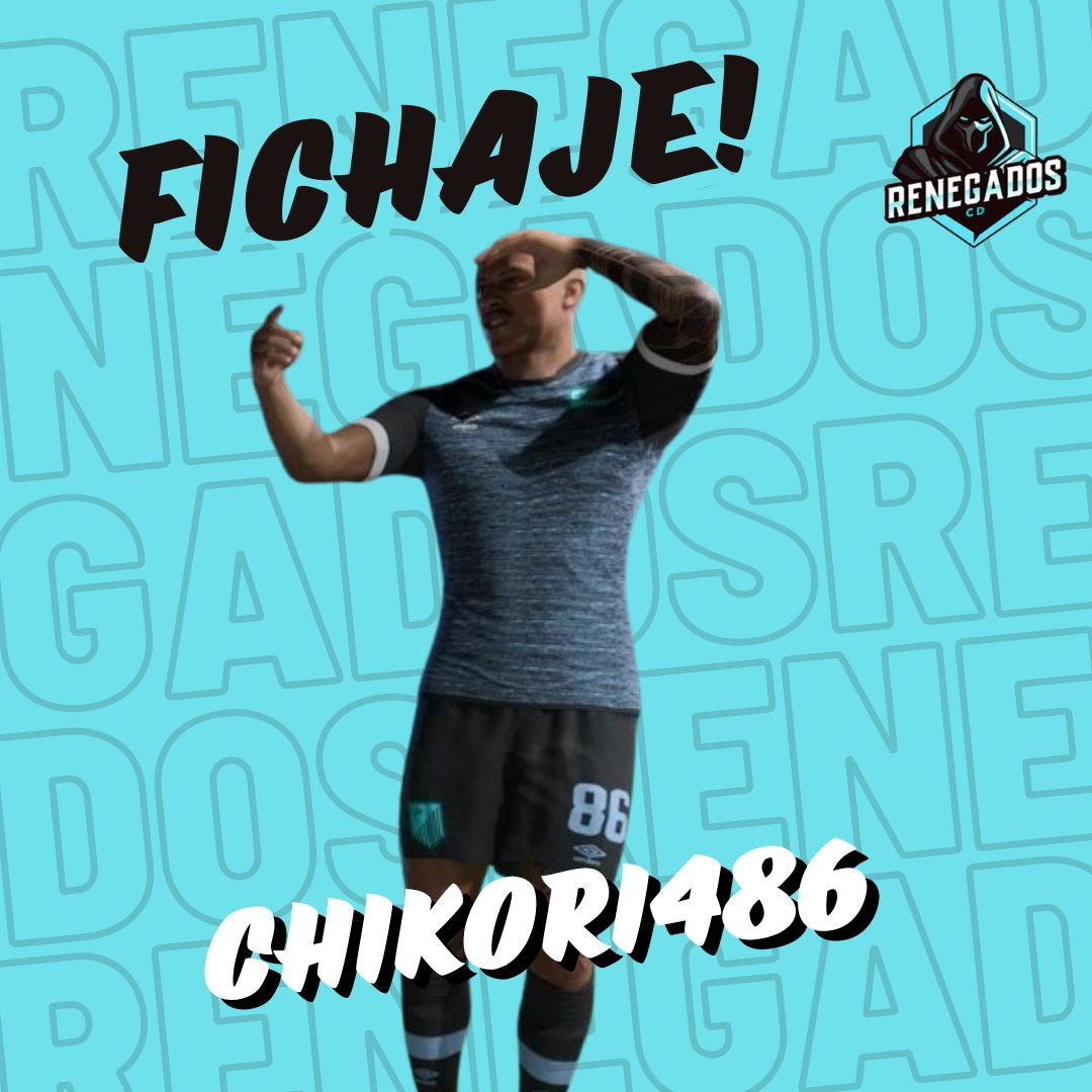 eFutureRNG's tweet photo. 🔵⚫️FICHAJE!⚫️🔵

@chikori486  Se convierte en nuevo integrante de Renegados, el veterano jugador, viene para mostrar su experiencia en el medio campo y se une a una de las líneas con mas calidad de la plantilla. Desenado ver tu magia crack!  #FORZARENEGADOS https://t.co/DaOsWrKac5