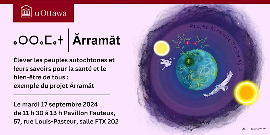 ArramatProject's tweet photo. Happening now at @uOttawa! Join a round table discussion on "Elevating #IndigenousPeoples &amp; their Knowledge for Health &amp; Well-being" part of the Ărramăt Project.🌍

Join us here: https://t.co/iRYbOWPfmw

#ArramatProject #IndigenousKnowledge https://t.co/M0uPvI8dv4