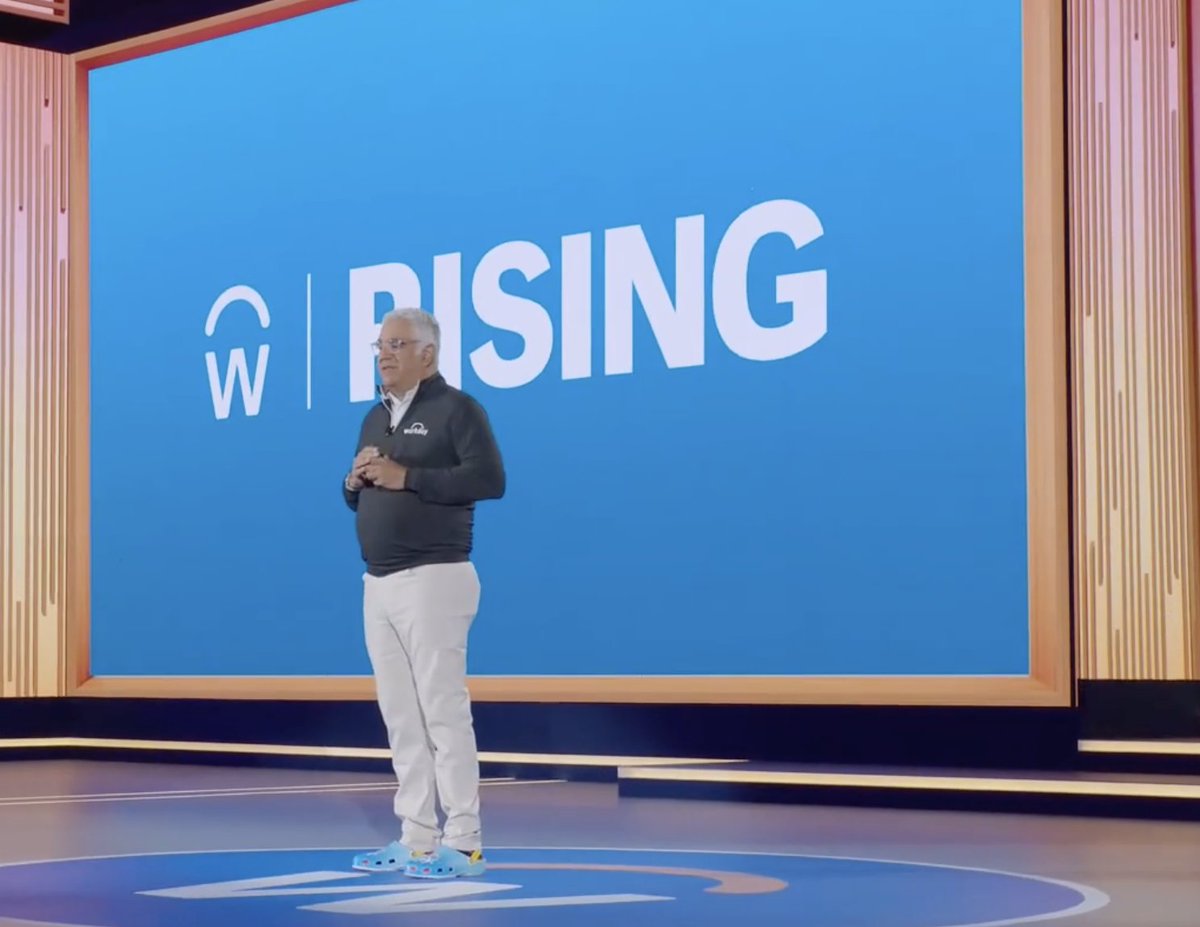 TalkToErik's tweet photo. Watching @Workday's @aneelb at #WDAYRising: "I want "happy customers" on my gravestone."

From my experience, Workday does have happy customers. #socialsquad https://t.co/Wiy0W4urfD