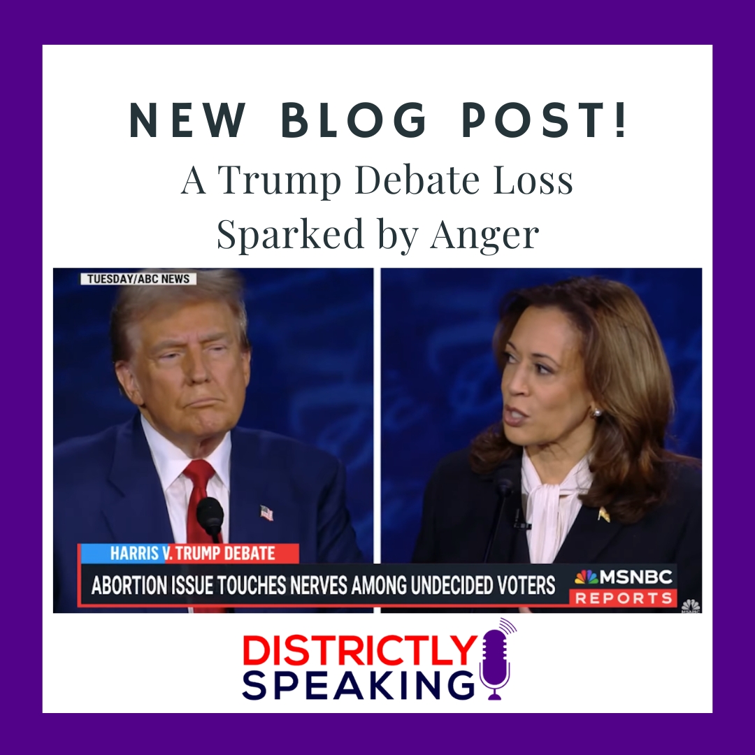 The debate between Vice President Kamala Harris and former President Donald Trump happened nearly a week ago, and people are still talking about it. Read our new blog post, "A Trump Debate Loss Sparked by Anger" now with the link below!

districtlyspeaking.com/blog/f/opinion…