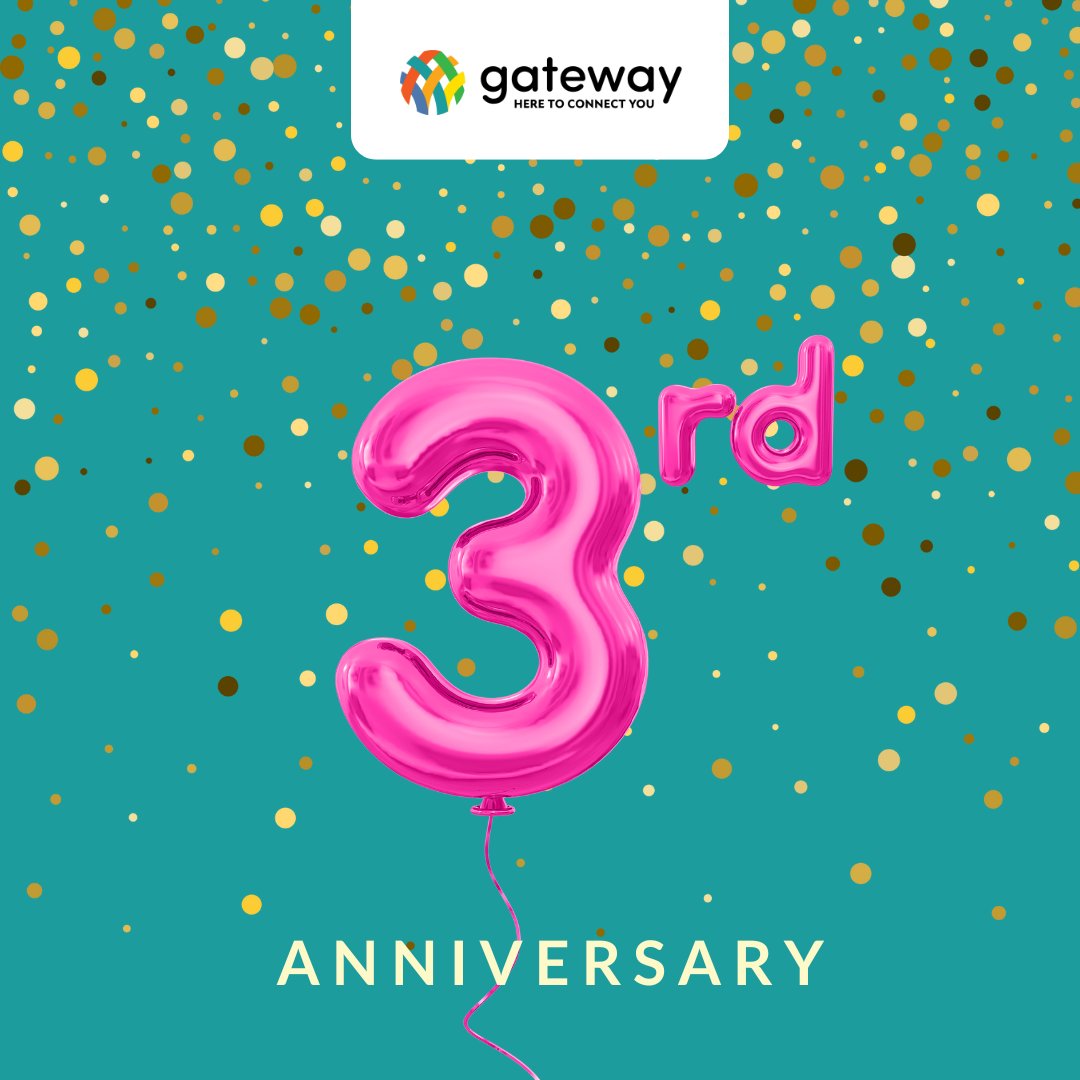 Celebrating Gateway’s 3rd Anniversary! 
 
Three incredible years, countless milestones, and an unwavering commitment to supporting newcomers on their settlement journey!

Here’s to many more years of helping newcomers thrive in their new home! 🎉
