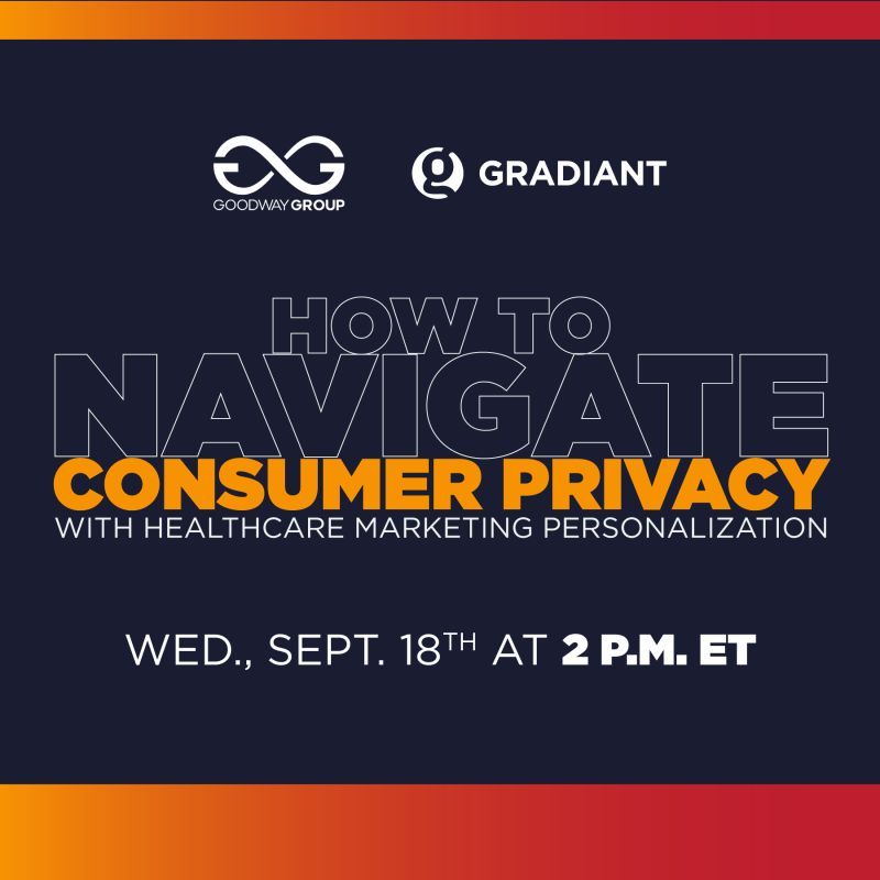 Healthcare marketers, are you feeling the heat from new privacy regulations? 🔥 

Our FREE webinar will break down how to stay compliant while still hitting your marketing goals.

🗓️ Wednesday, Sept. 18th at 2 p.m. ET 
🔗 Register here: bit.ly/3z4mhY2