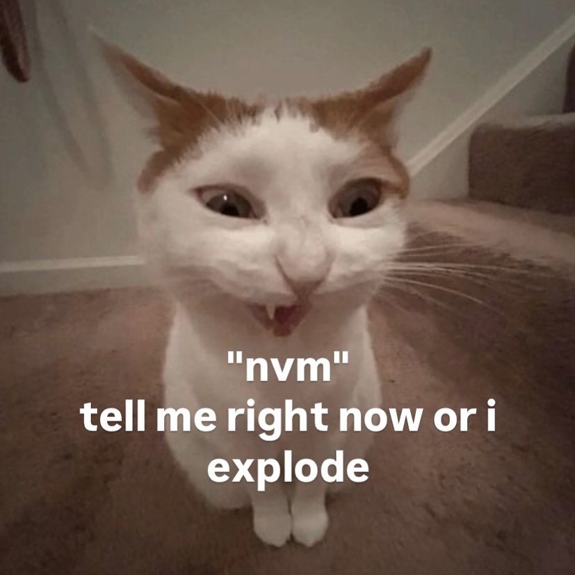 "Nvm"