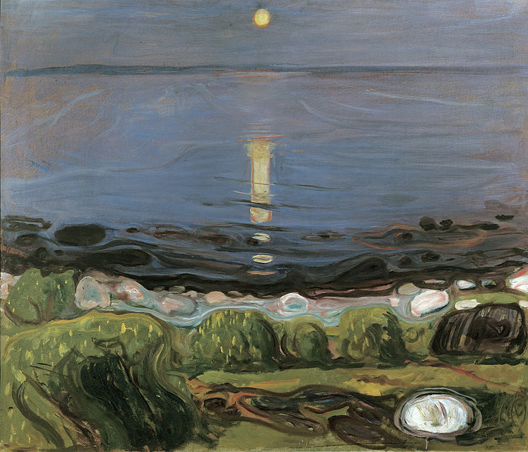Edvard Munch, Nuit d'été sur la plage, 1902-1903.