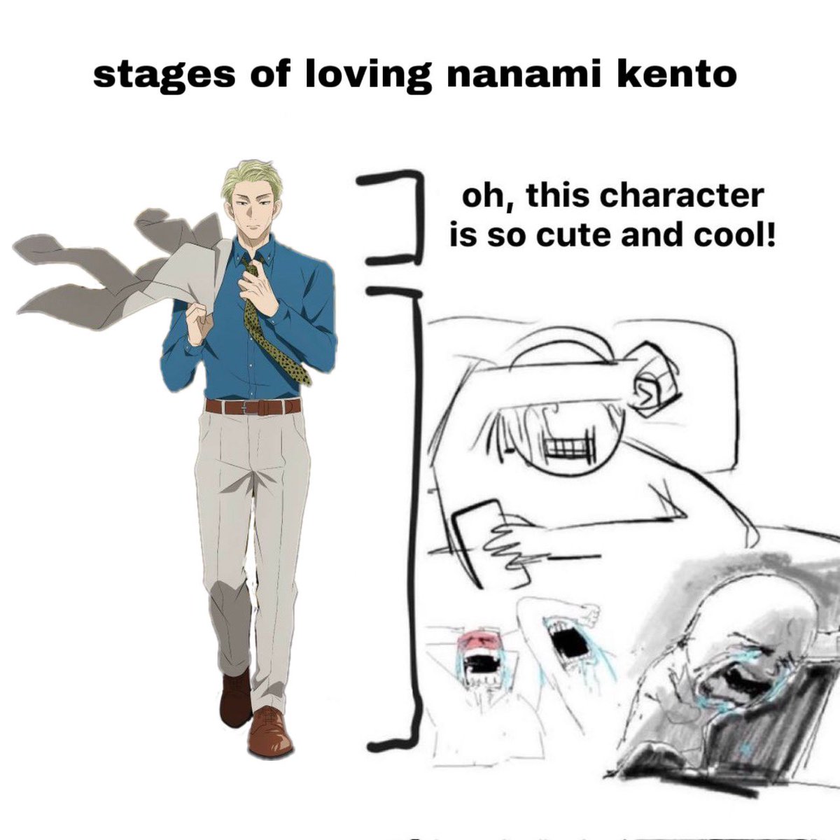 allfornanami's tweet photo. literally season 1 nanami and season 2 nanami https://t.co/RMcLQ9LCq1