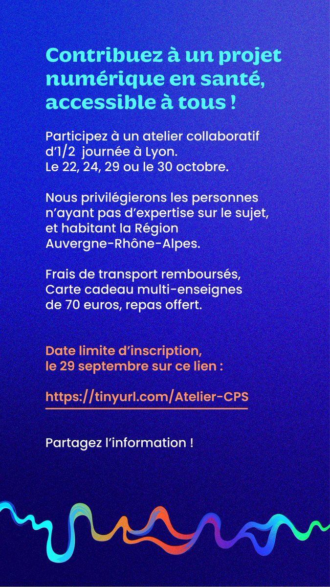 ARHM (@fondationarhm) on Twitter photo Vous occupez une position éducative au travail ou dans une association, vous avez entre 16 et 25 ans ou vous êtes parent ? Donnez votre avis sur un outil national innovant, créé par <a href="/SantePubliqueFr/">SantépubliqueFrance</a> destiné au développement des #compétencespsychosociales tinyurl.com/Atelier-CPS Vous occupez une position éducative au travail ou dans une association, vous avez entre 16 et 25 ans ou vous êtes parent ? Donnez votre avis sur un outil national innovant, créé par <a href="/SantePubliqueFr/">SantépubliqueFrance</a> destiné au développement des #compétencespsychosociales tinyurl.com/Atelier-CPS