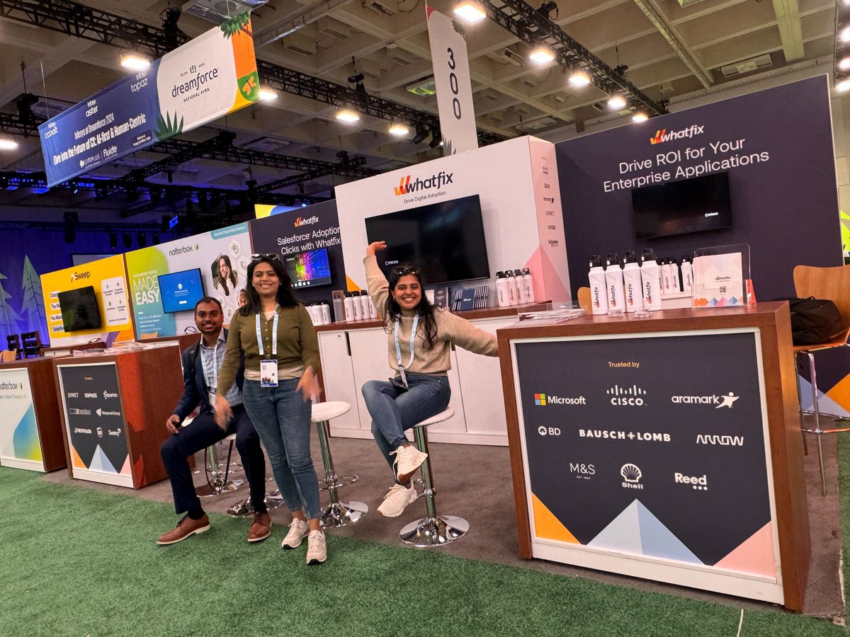 whatfix's tweet image. Dreamforce is here! Swing by booth #401 – we can&apos;t wait to meet you! 

#DF24 #whatfix