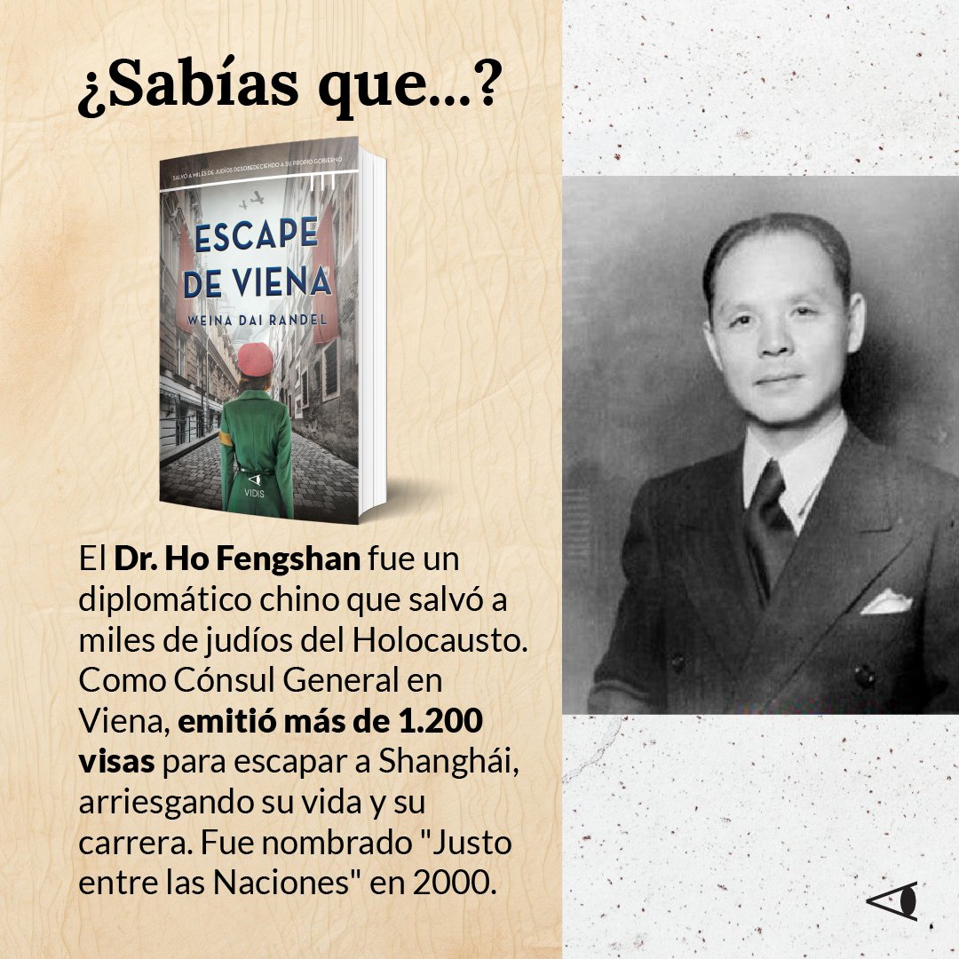 ¿Sabías que el Dr. Ho Fengshan salvó miles de vidas durante el Holocausto? 

Descubrí su historia heroica en Escape de Viena de Weina Dai Randel, una novela inspiradora sobre valentía y esperanza en tiempos oscuros. 🕊📖