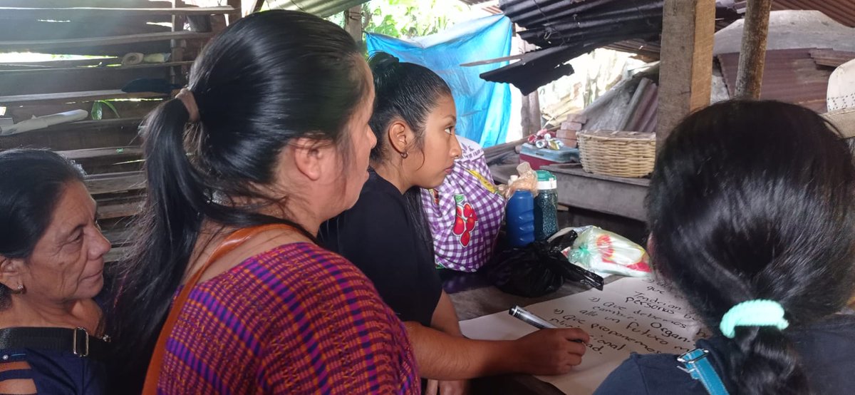 Palmar Quetzaltenango red de mujeres por el buen vivir. Abordamos el sistema de seguridad, actualmente funciona para proteger los intereses de las élites oligarquías.

Con el estado plurinacional el sistema de seguridad debe funcionar al servicio y en coordinación de los pueblos.