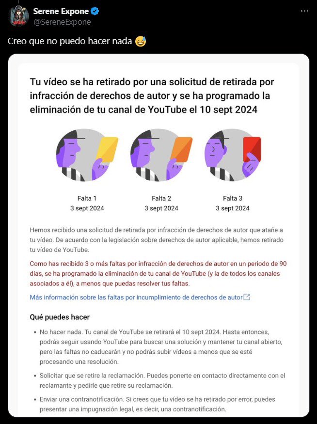 rickyedit's tweet photo. dalas no quiere que veas estos vídeos.

una chica ha expuesto toda la información del caso "Olivita" y dalas lleva semanas censurándola con copyright para que nadie pueda ver lo que hizo hace un tiempo con una niña de 13 años.

la chica ya lo ha denunciado.
suerte, @SereneExpone. https://t.co/1xREhHE1Tg