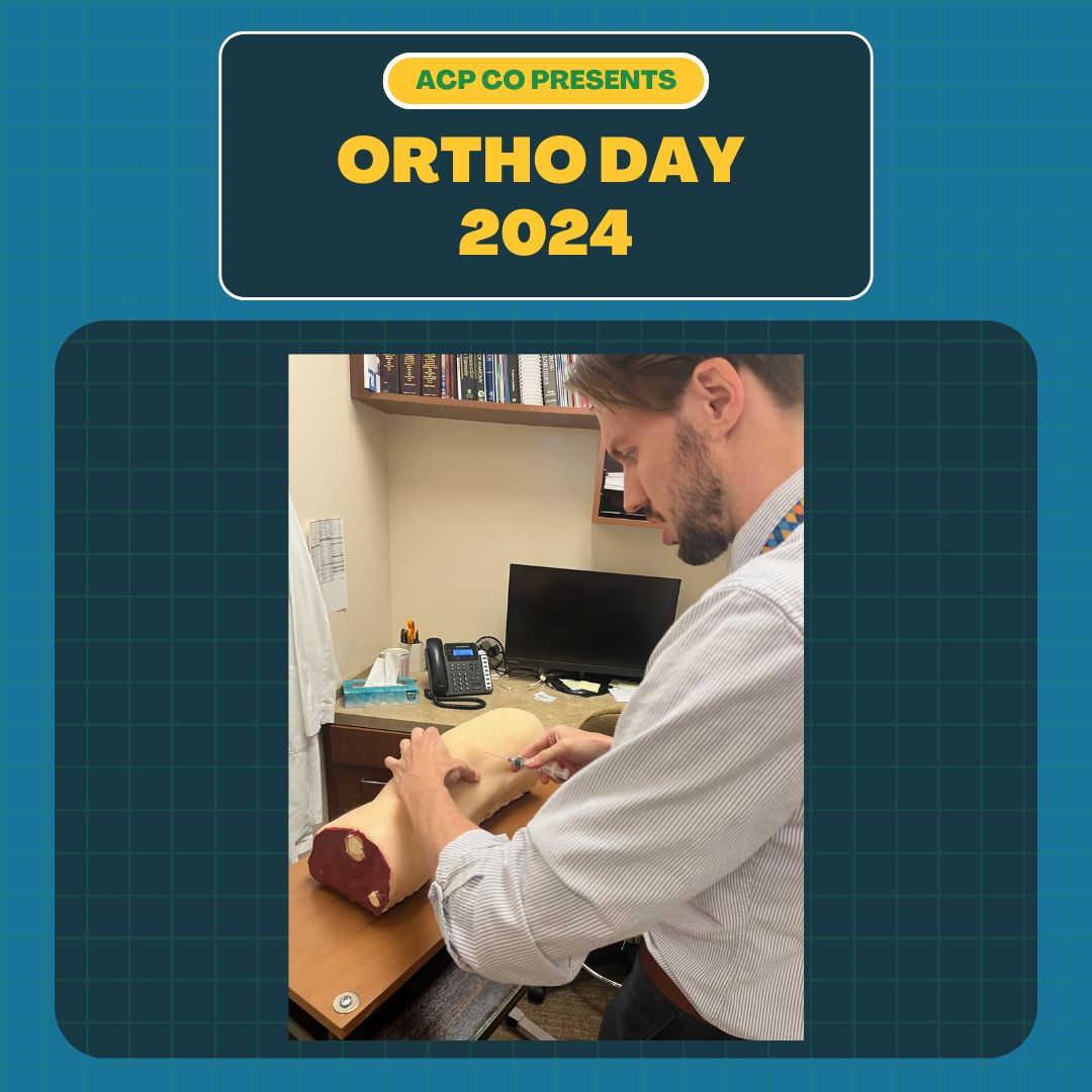 Ortho Day is next month! Register now for a day of sessions on primary care evaluation &amp; management of common orthopedic injuries &amp; complaints.
📅 Oct 26
📍St. Joseph Hospital, Denver
💲 ACP Members: $75 | Nonmembers: $100
rb.gy/hhjl6r