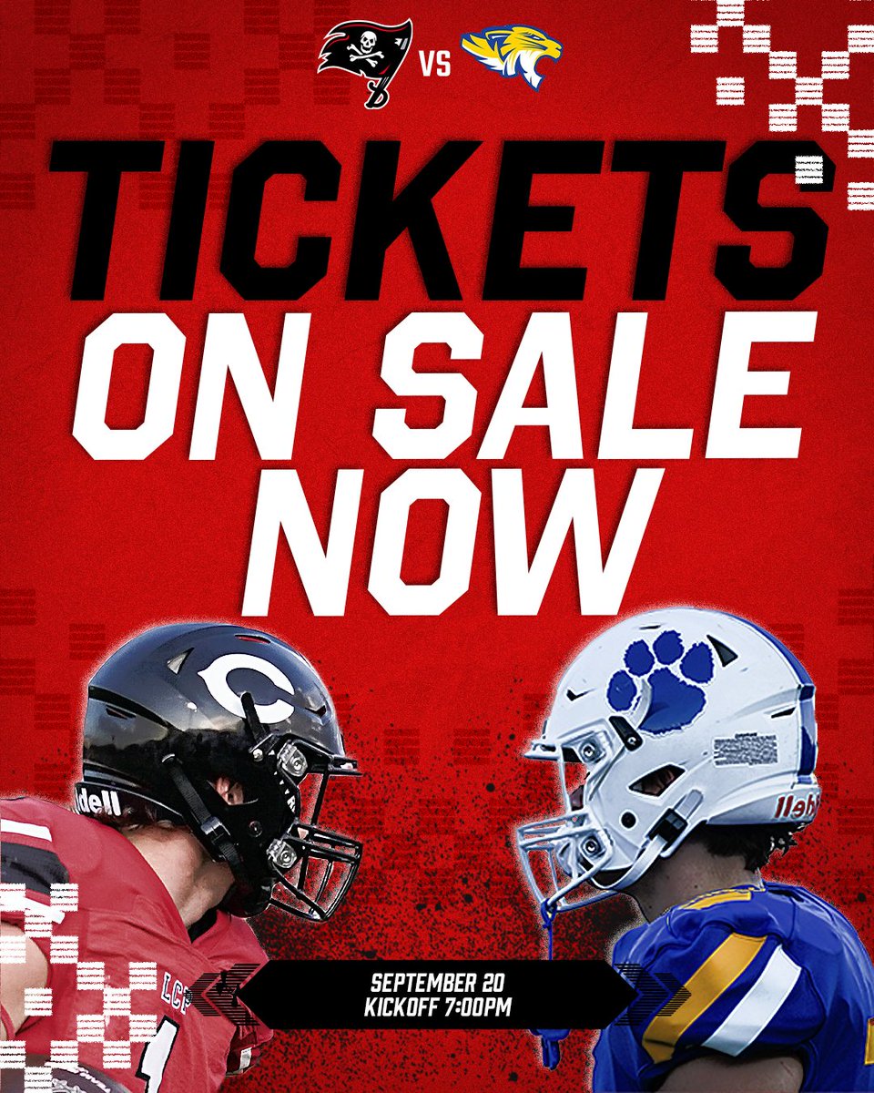 🚨Pirate Nation: TICKETS ARE ON SALE NOW for Friday's Varsity Football game against Frenship at Pirate Stadium at First United Park! This game is expected to SELL OUT, so please purchase tickets TODAY! #LCPfamily #CrosstownShowdown

vancoevents.com/us/events/4328…