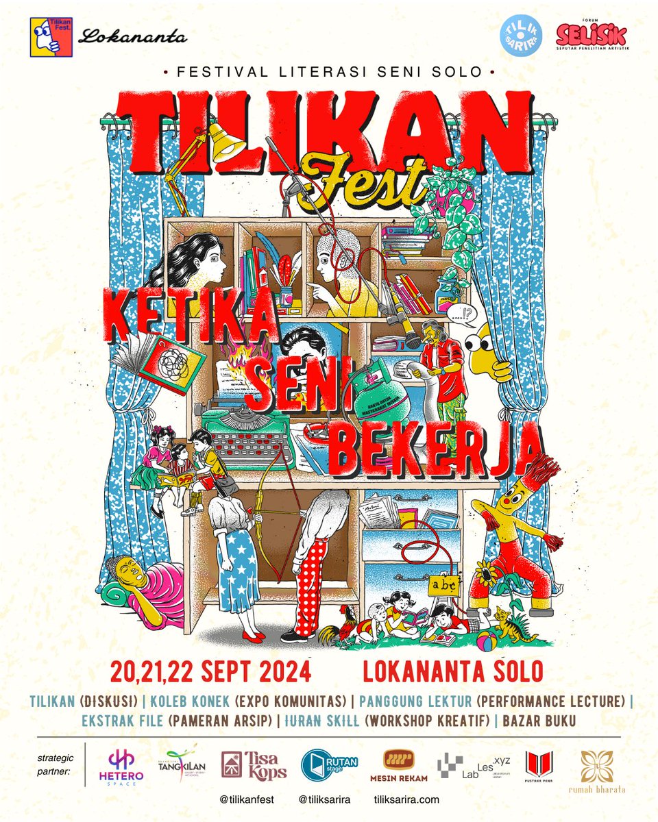 rusamenjana's tweet photo. Silakan dipilih buku-bukunya. Sajian seni dan lain halnya bakal tersaji di Tilikan Fest "Ketika Seni Bekerja" @tiliksarira. Monggo merapat kawan.

Let's go! 

Note: Ramones tidak tampil di sana! https://t.co/yKSOQy5VfH