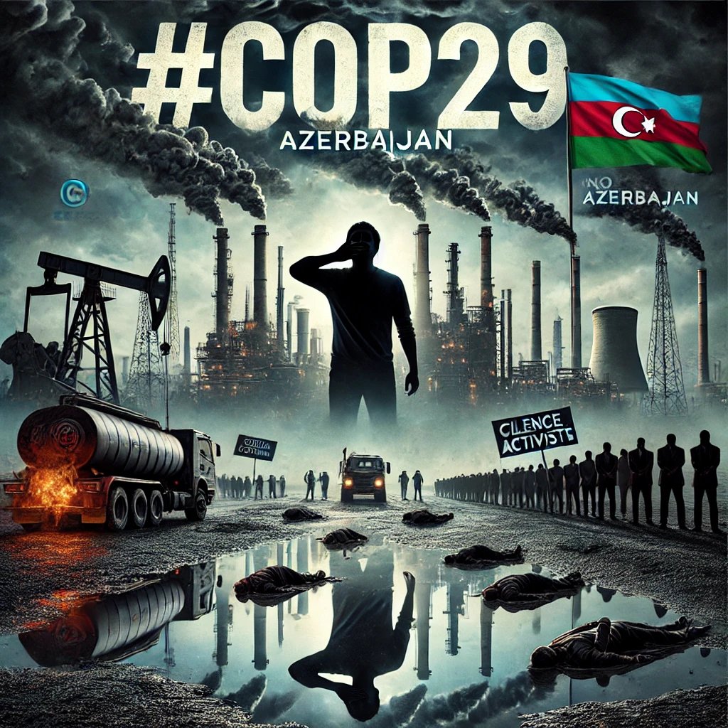 VachSays's tweet image. 🇦🇿to host #COP29. Thread
1/6
🇦🇿 hosting COP29? This is a country with a long history of #humanrights violations, suppression of #freespeech, &amp;amp; aggressive actions towards its neighbors. How can they lead a global event on #climate while silencing voices at home? #NoCOPinAzerbaijan