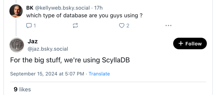 RF_FaisalZ's tweet photo. Which type of database are you guys using? @ScyllaDB https://t.co/T0c2rf3aiM