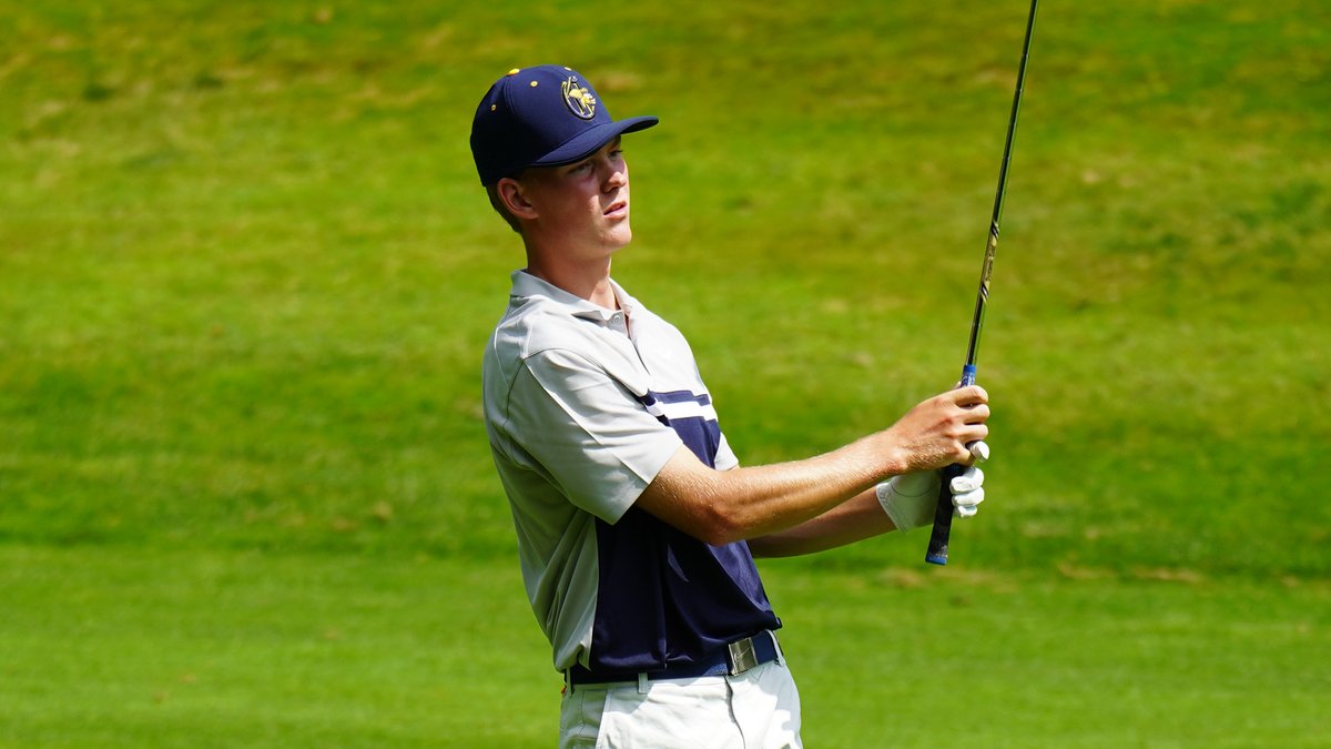 Sophomore <a href="/MikeyTakacs04/">Mikey Takacs</a>  posts an eagle-3 on the par-5 14th hole to move to +1 in the opening round of the Little Three Championship.

Takacs is one of six golfers in the field at +1 or better so far today.

#Griffs | #MAACGolf