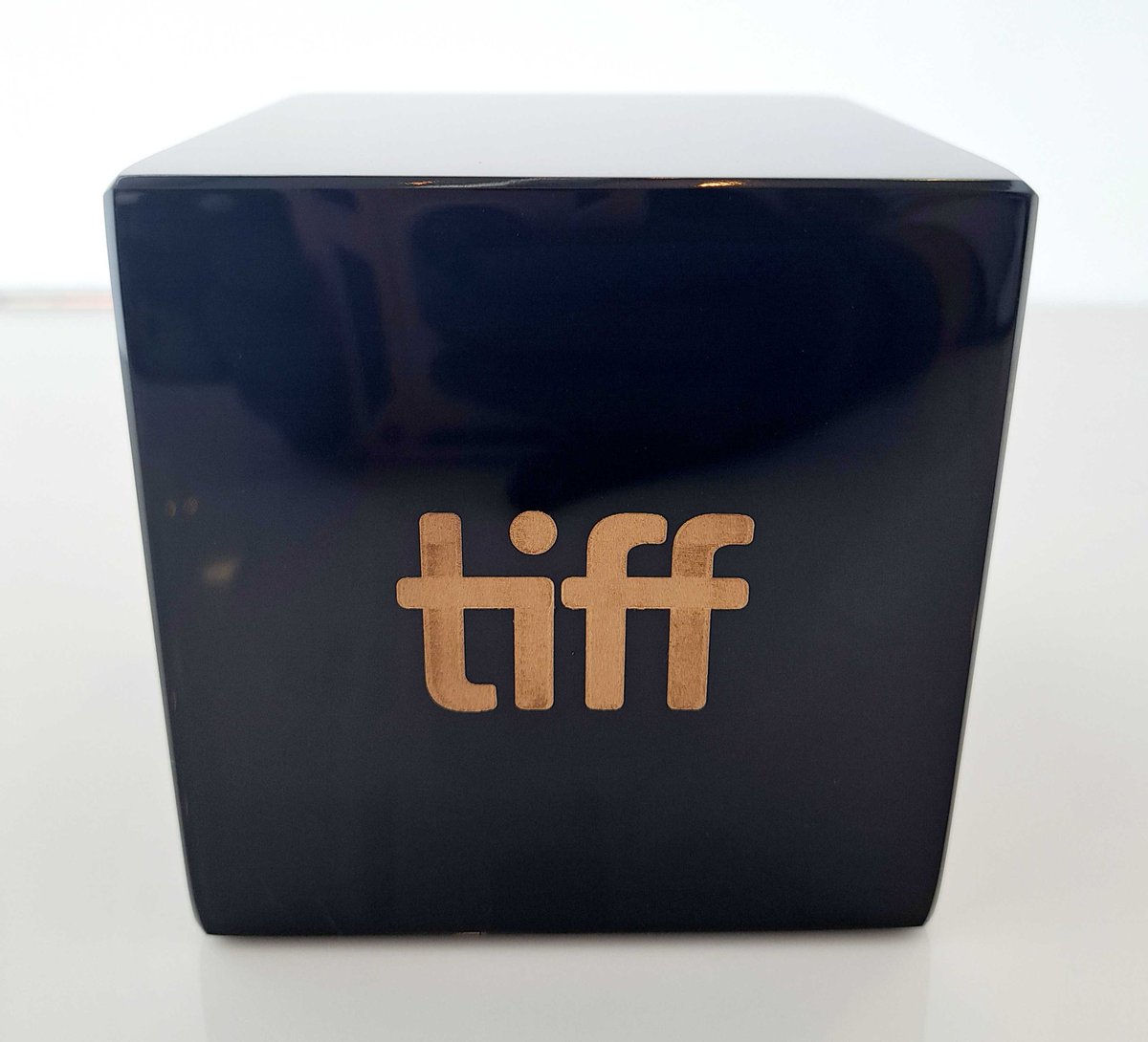 Proud to once again produce this year's #TIFF24 Platform Prize Award! Congratulations to Director Carlos Marques-Marcet of They Will Be Dust. The solid black marble cube is engraved with our state of the art lasers, and finished will beautiful gold fill. ✨