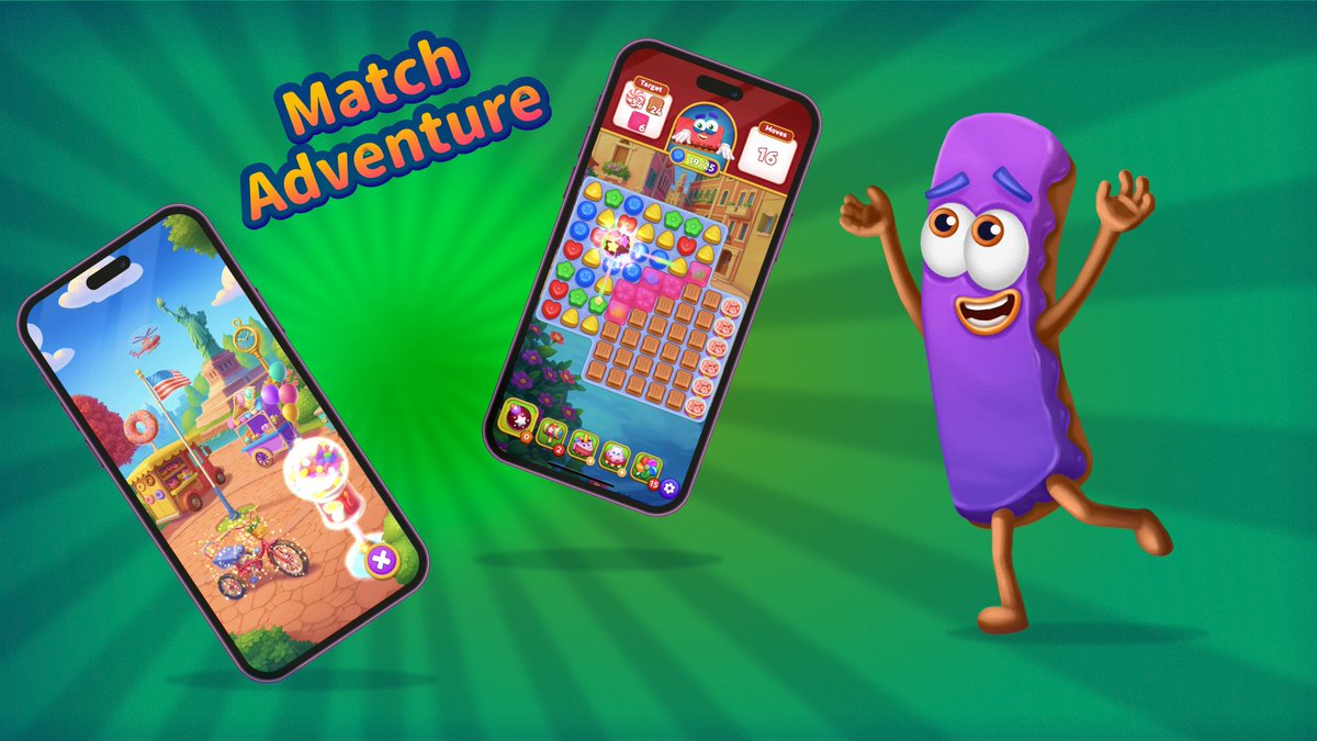 Ready for a match adventure?😜Win new match-3 levels, earn stars, and bring stunning locations back to life as you journey through exciting destinations!🖼️

📲 Download Jolly Match game here:
jollybattlematch3.page.link/jmTw

#tuesdayvibe #MobileGaming  #indiegame #gamingvideos