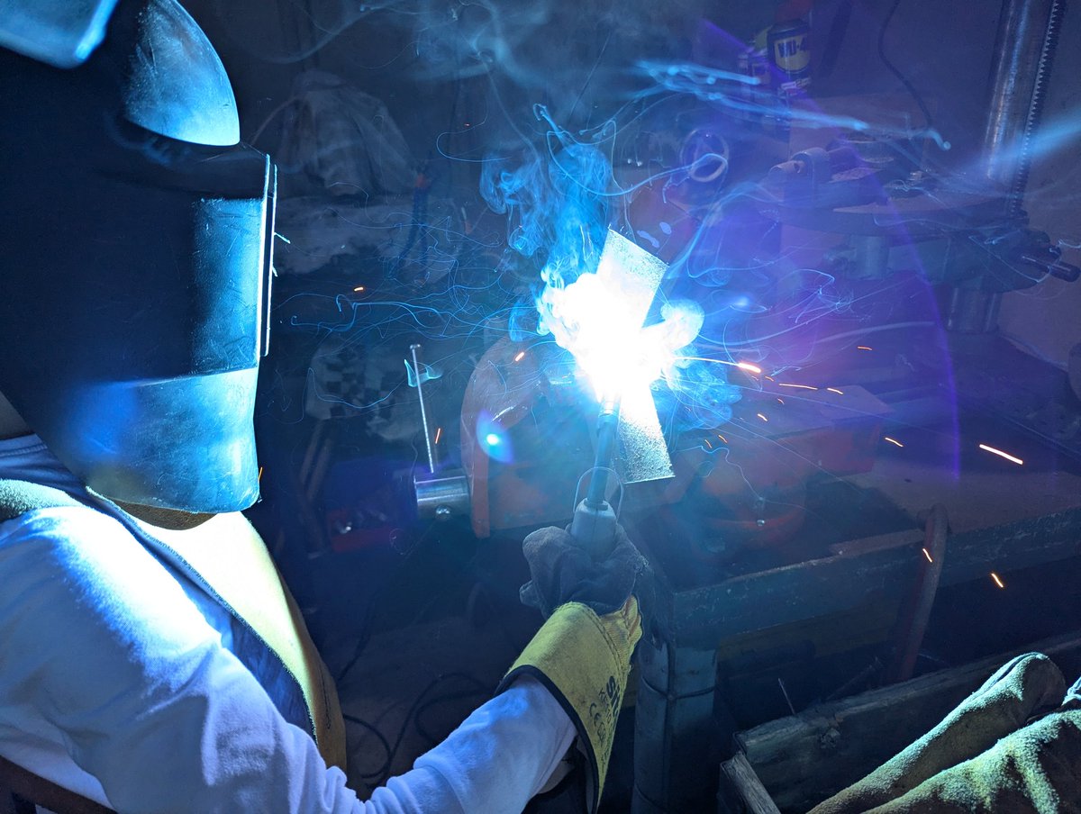 Welding Stig's junior apprentice has passed her selection assessment after school 🥰