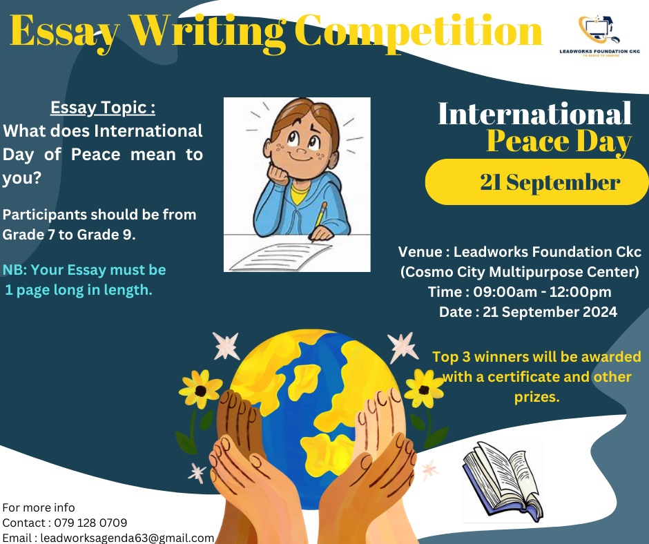 International Peace Day #GlobalGoal #PeaceDay #Agenda2063 #GGT2030 #SiyafundaCTC #leadworksckc