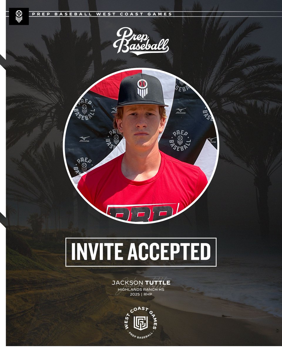 Prep Baseball Colorado (@prepbaseball_co) on Twitter photo ๐ด ๐๐ก๐ฉ๐๐ง๐ ๐๐๐๐๐ฃ๐ง๐๐ โ
'25 RHP Jackson Tuttle (Highlands Ranch) has accepted his invite to this year's West Coast Games in Southern California โ
Profile: loom.ly/FQDcOOE | <a href="/jacksontuttle50/">Jackson Tuttle</a> ๐ด ๐๐ก๐ฉ๐๐ง๐ ๐๐๐๐๐ฃ๐ง๐๐ โ
'25 RHP Jackson Tuttle (Highlands Ranch) has accepted his invite to this year's West Coast Games in Southern California โ
Profile: loom.ly/FQDcOOE | <a href="/jacksontuttle50/">Jackson Tuttle</a>