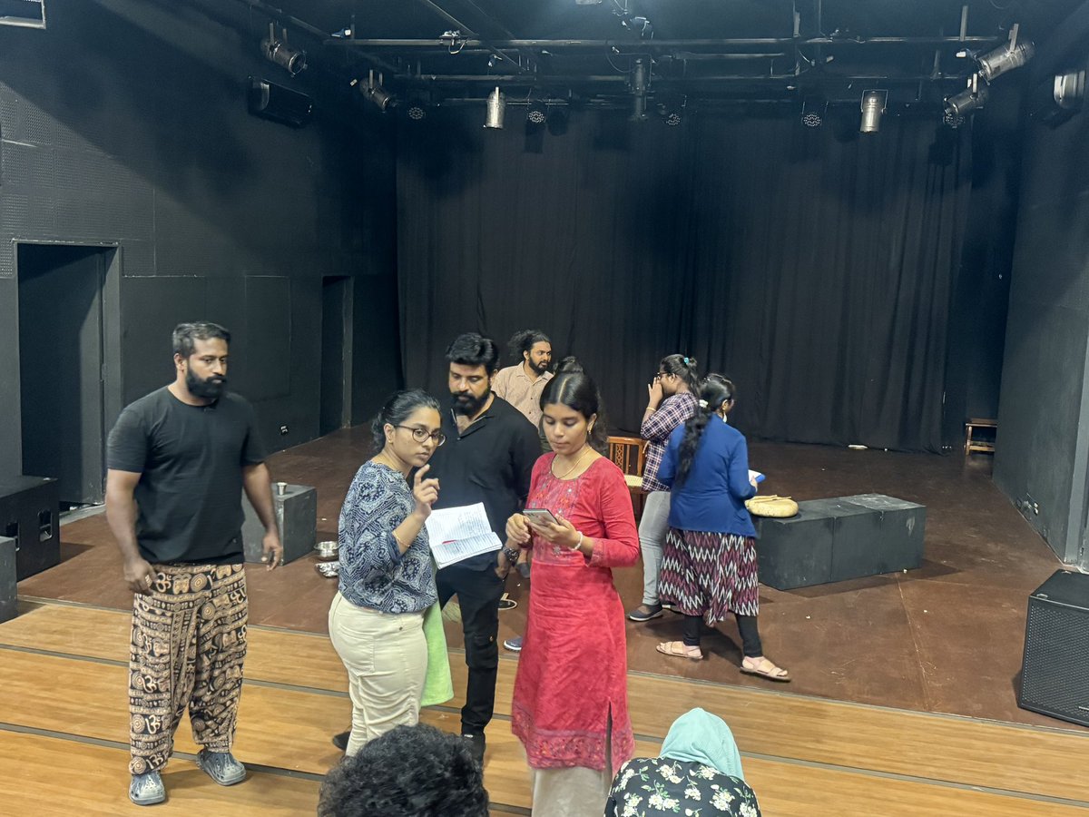 ‘Ezhavu’ Tech rehearsals done. ✅ #ShortandSweetTheatreFestival