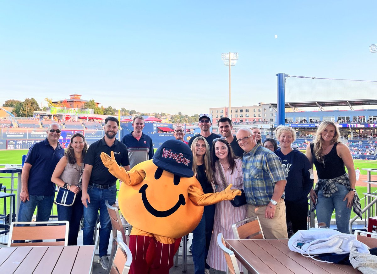 Timberline_Comm's tweet image. Smiley Ball, the Worcester Red Sox mascot, came for a visit during our Timberline Culture Club outing last week. It was a great night to be out for a baseball game and the Woo Sox took home the win. Many thanks to all our team members who helped to make this evening a success!