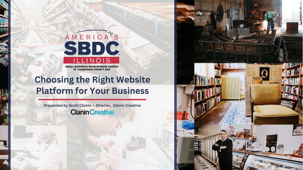 Join us on 9/26 for the Workshop: Choosing the Right Website Platform for Your Business. 

This workshop will help businesses navigate the world of website platforms + reassess their online presence. For more info + to register (no-cost to attend): cusbdc.org/event/workshop…