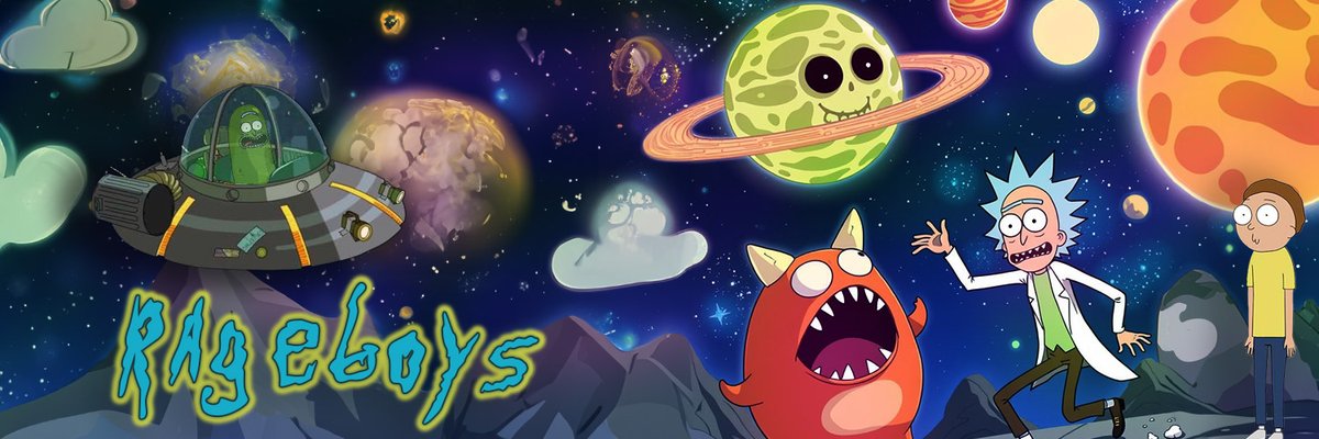 melhyofr's tweet photo. Bannière réalisée par mes soins sur le thème de Rick et Morty pour @Rageboys_  #graphisme #2resport #Creation #ricketmorty #rickandmortytheanime https://t.co/7sCB3Alj2m