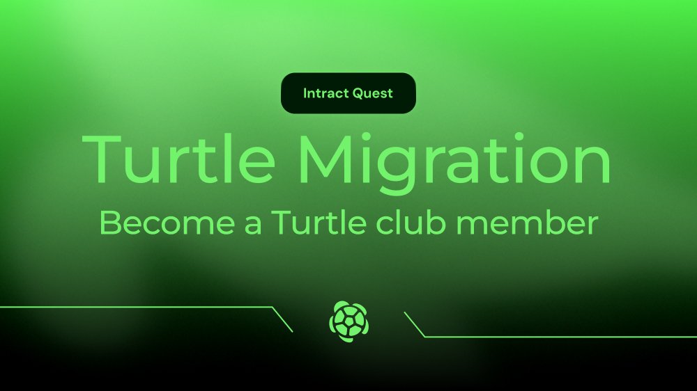 turtledotxyz's tweet image. The Turtle Migration has started 🎊

To celebrate the start of the great turtle migration, we&apos;re partnering up with @IntractCampaign to onboard new turtles!

🗓 Sept 17 - Sept 24 
💰 $200 in Prizes
 
Campaign details 👇
intract.io/quest/66e853f6…