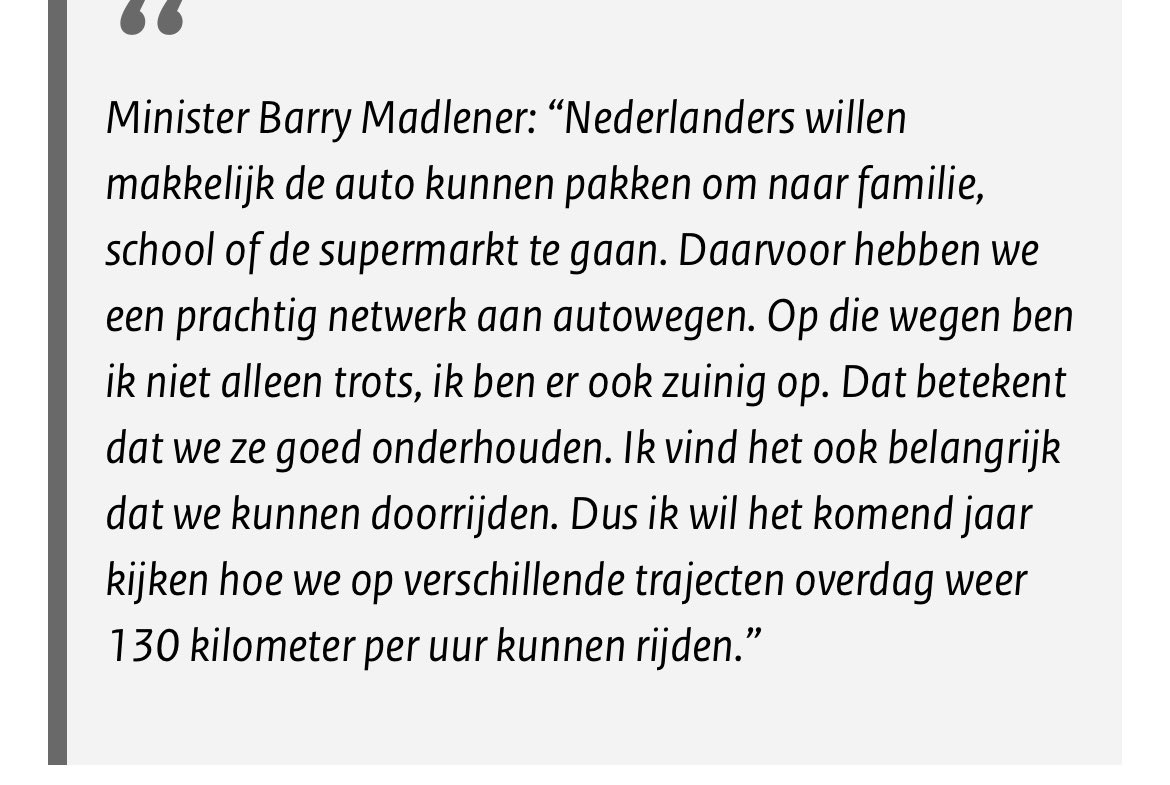 Madlener:”Nederlanders willen makkelijk de auto kunnen pakken om naar familie, school (!) of de supermarkt te gaan. Tijd voor een nieuwe achterbankgeneratie dus. Sterkte voor volgende generaties met het dragen van de toekomstige zorgkosten. #gatochfietsen