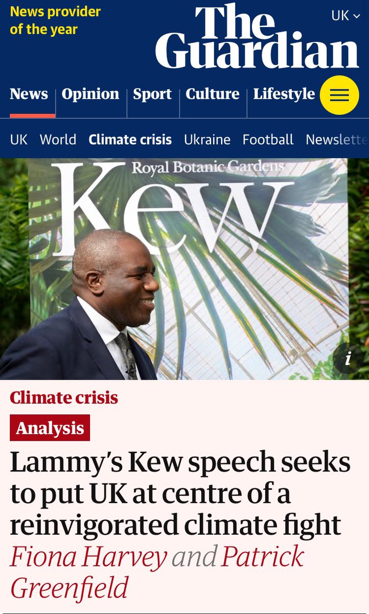 Jon Sward (@jonsward) on Twitter photo Promising speech from <a href="/DavidLammy/">David Lammy</a> today, including a nod to <a href="/miaamormottley/">Mia Amor Mottley</a>’s call for systemic reforms to the international financial architecture
One thing the UK can do immediately is back Barbados’s call for a new issuance of #SDRs (w/ <a href="/KereetaWhyte/">Kereeta Whyte</a>)
theguardian.com/environment/20… Promising speech from <a href="/DavidLammy/">David Lammy</a> today, including a nod to <a href="/miaamormottley/">Mia Amor Mottley</a>’s call for systemic reforms to the international financial architecture
One thing the UK can do immediately is back Barbados’s call for a new issuance of #SDRs (w/ <a href="/KereetaWhyte/">Kereeta Whyte</a>)
theguardian.com/environment/20…